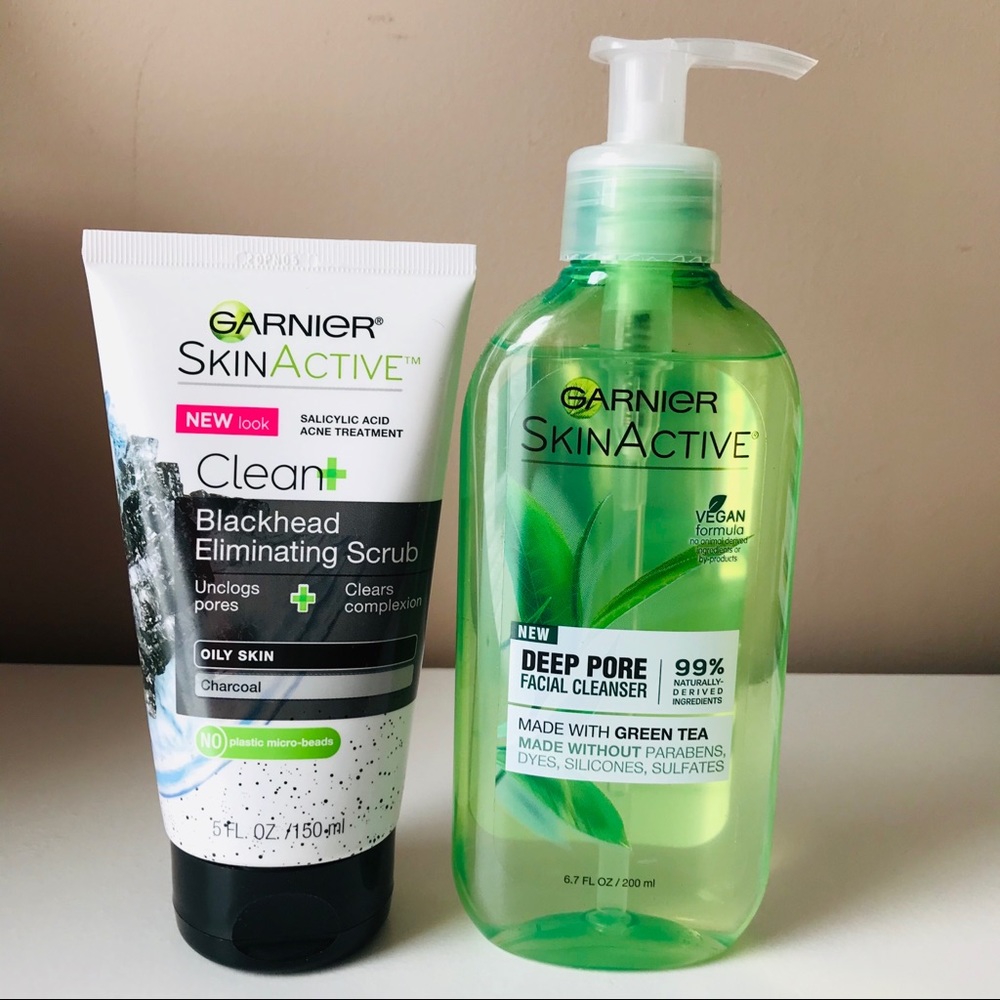 Garnier Deep Pore Cleanse & Garnier Blackhead scru